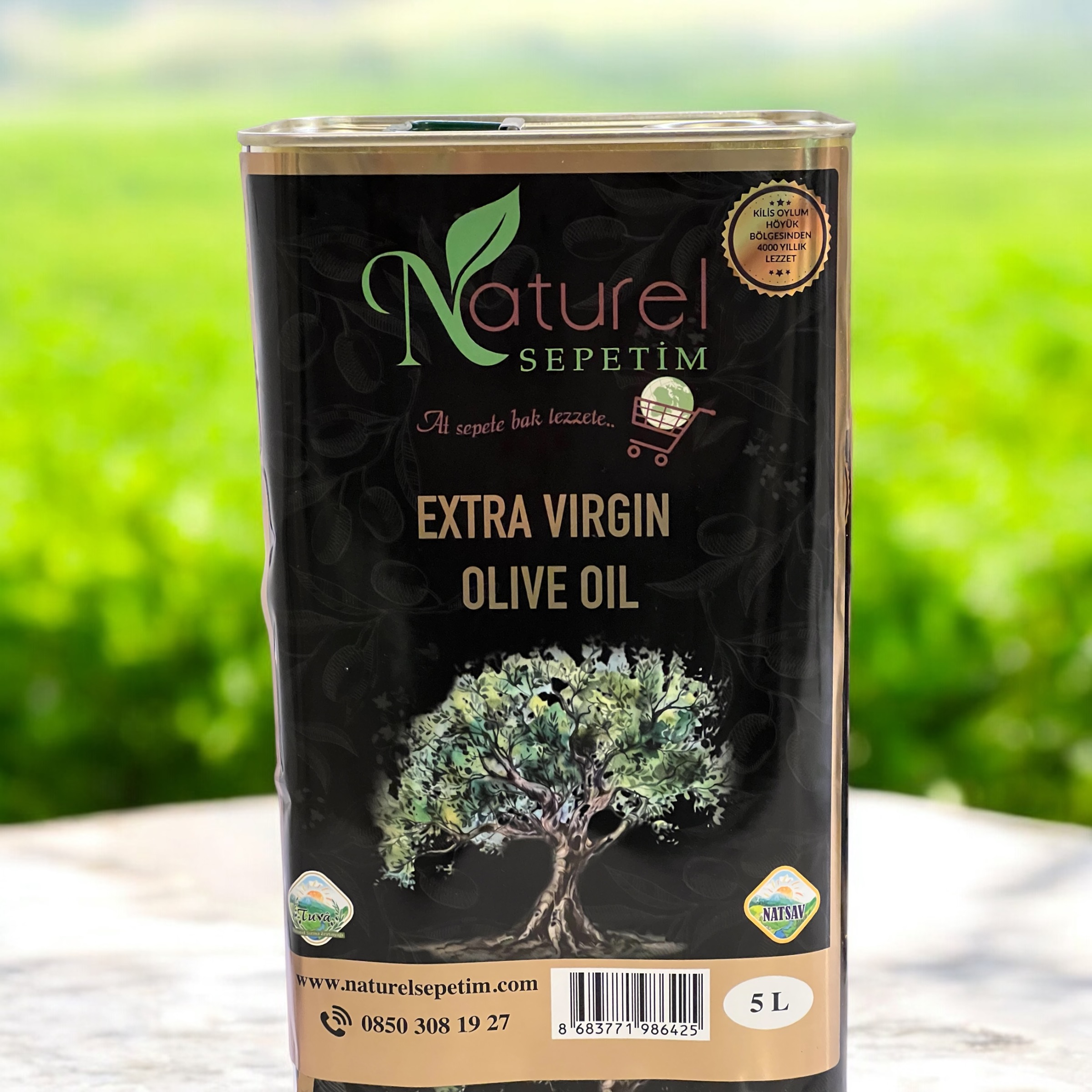 2025-2026 Yeni hasat 5L TUVA Naturel Sızma Zeytinyağı