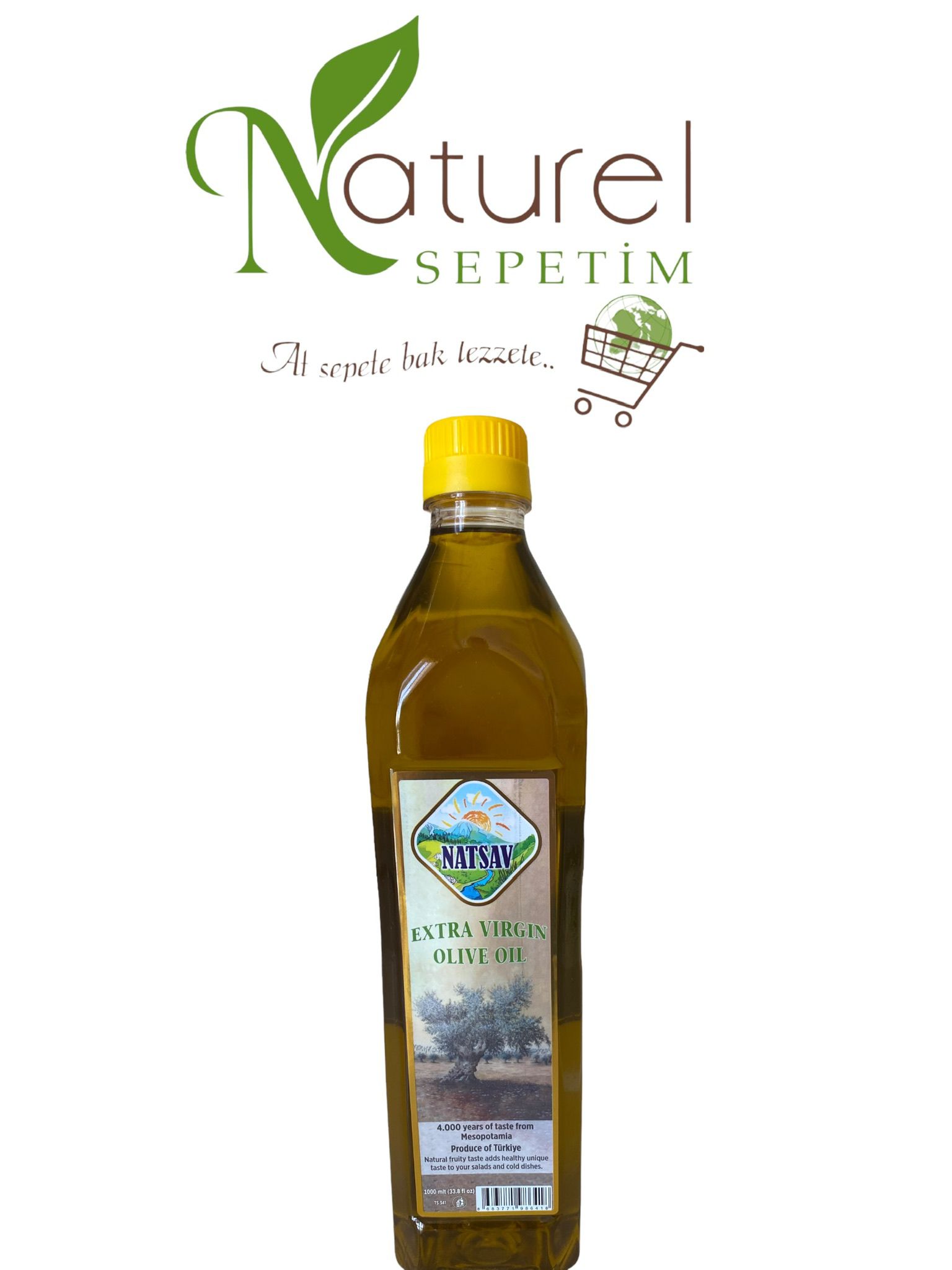 4 adet 1L Naturel Sızma Zeytinyağı (ihracat fazlası)