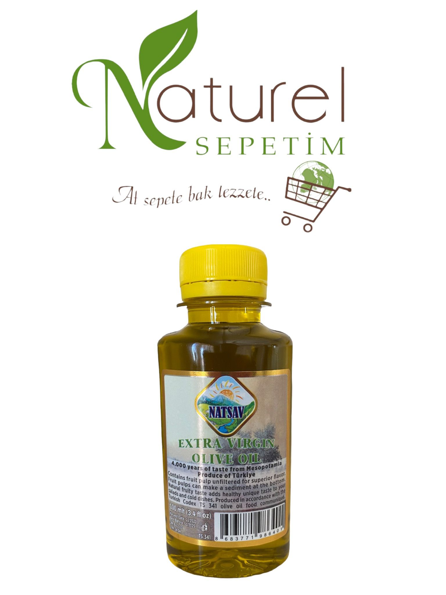 36 adet 100ml Naturel Sızma Zeytinyağı (ihracat fazlası)