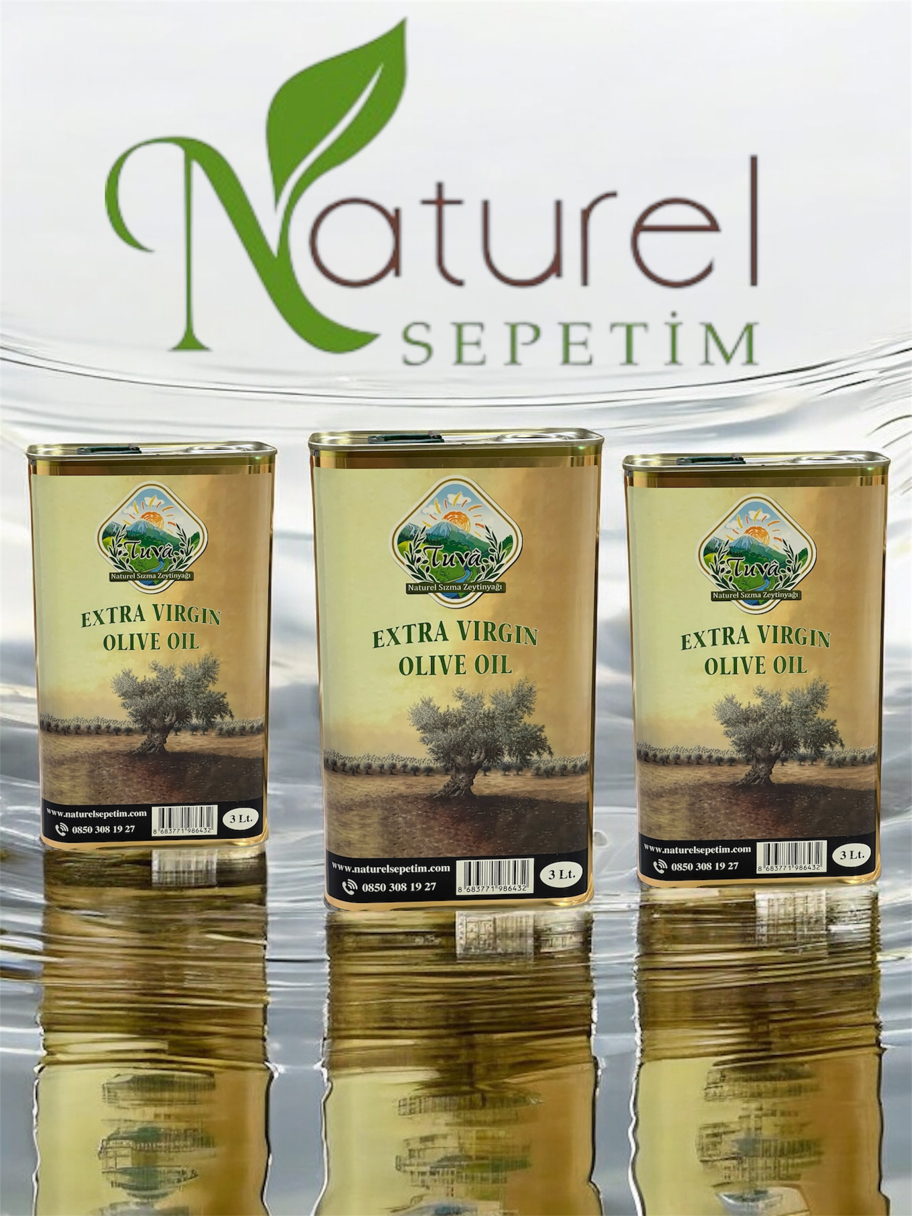 Yeni hasat 3 ADET 3L NATUREL SIZMA ZEYTİNYAĞI