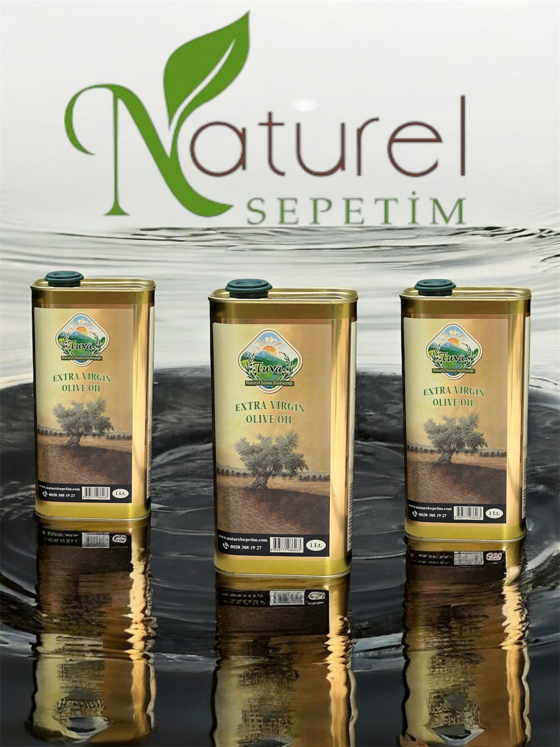 3 ADET 1L NATUREL SIZMA ZEYTİNYAĞI