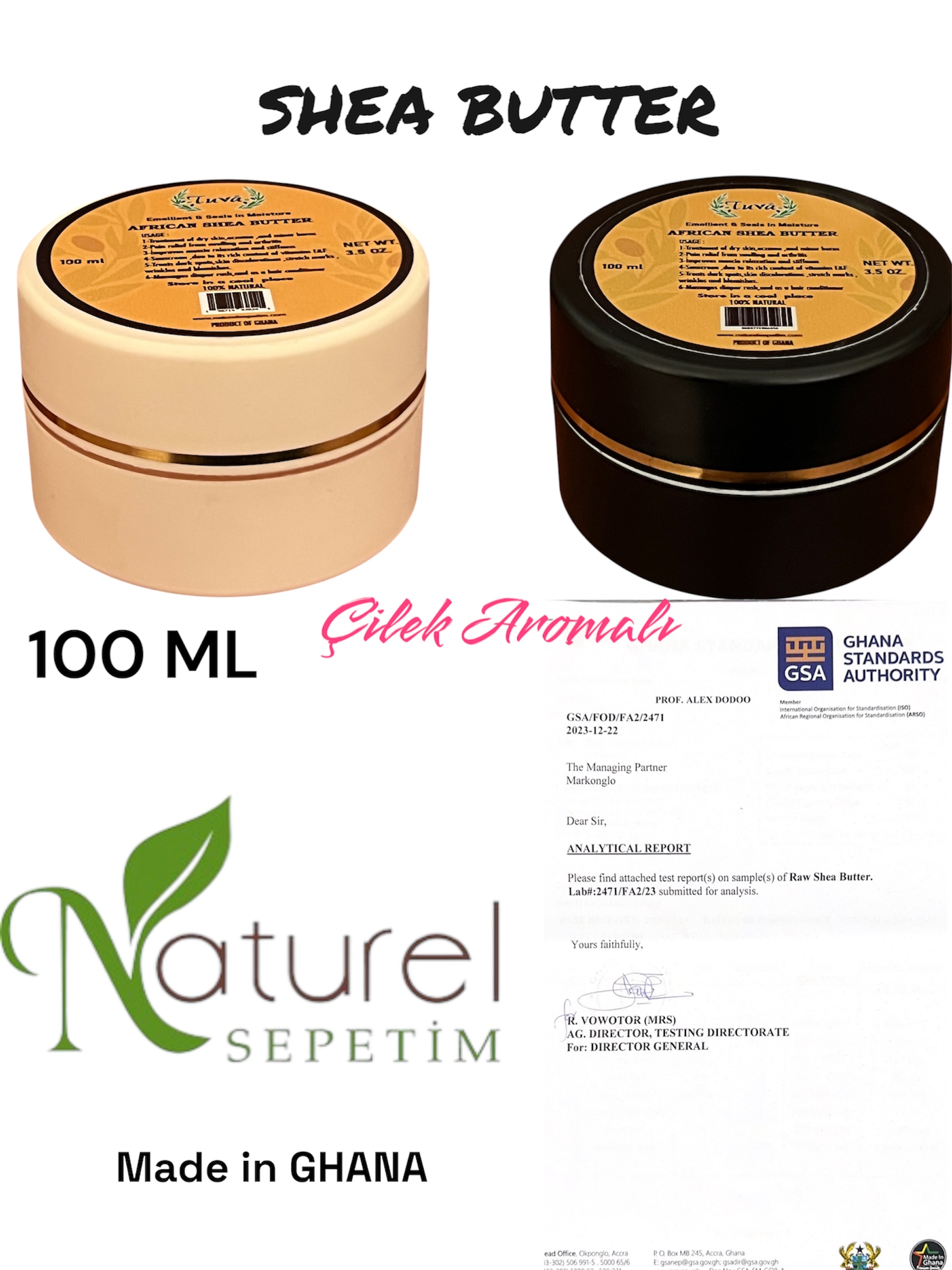 %100 Organik Shea Yağı (100ml)